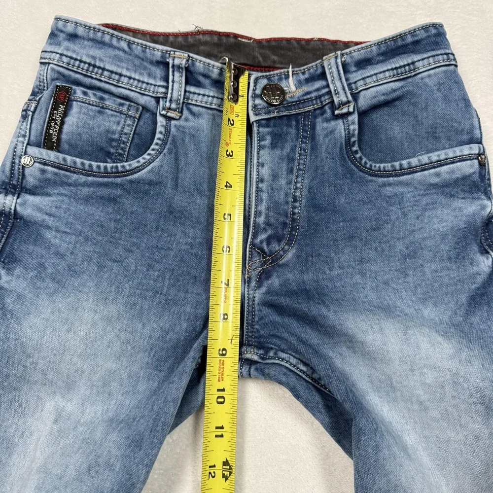 Philipp Plein Jeans Girls 10 Blue Slim Straight‎ Denim Limited Edition Jeans